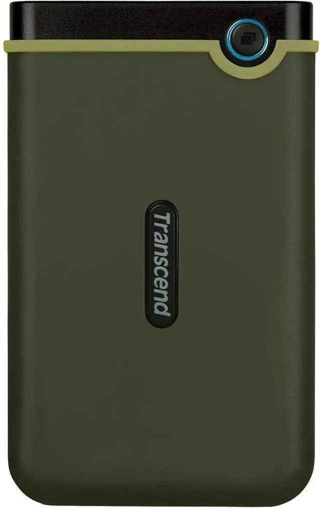 Alt view image 2 of 5 - Transcend 2TB USB 3.1 Gen 1 StoreJet 25M3G SJ25M3G Rugged External Hard Drive TS2TSJ25M3G, Military Green