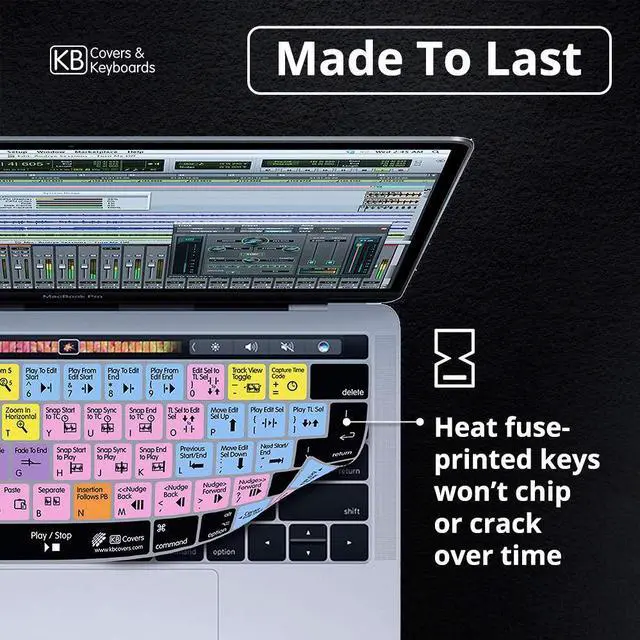 Alt view image 5 of 5 - KB Covers Avid Pro Tools Keyboard Cover Compatible with Wireless Magic Keyboard (2016+) | Ultra Thin Dust Water & Dirt Resistant Silicone Skins