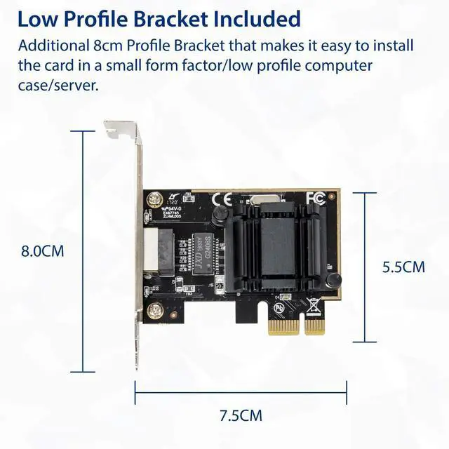 Alt view image 5 of 5 - IO CREST Single Port Gigabit Ethernet PCI-e x1 Intel I211 Controller Card (SY-PEX24067)