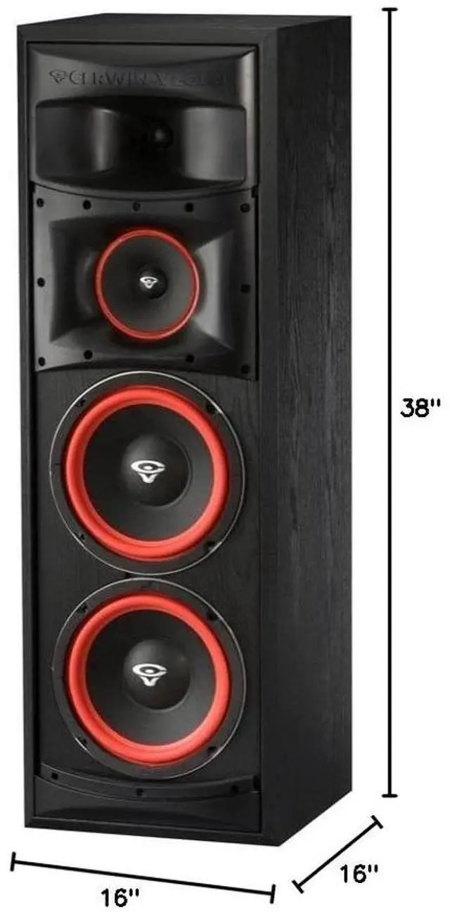 Alt view image 3 of 3 - Cerwin-Vega XLS-28 Dual 8" 3-Way Home Audio Floor Tower Speaker