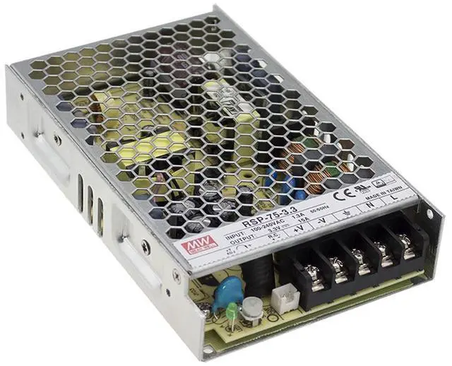Main image of Meanwell RSP-75-12 Power Supply - 75W 12V 6.3A - Low Profile