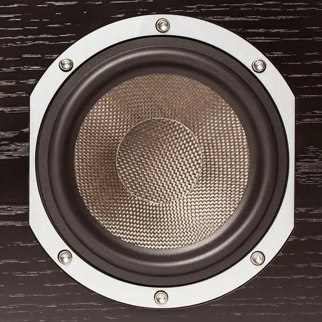 Alt view image 5 of 5 - KLH Story 2-Way Bass Reflex Center Channel Speaker, Black Oak