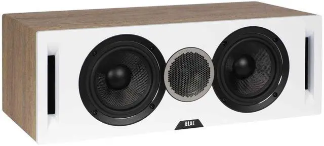 Alt view image 3 of 5 - ELAC Debut Reference C5.2 Center Channel Speaker - White Baffle, Oak Cabinet