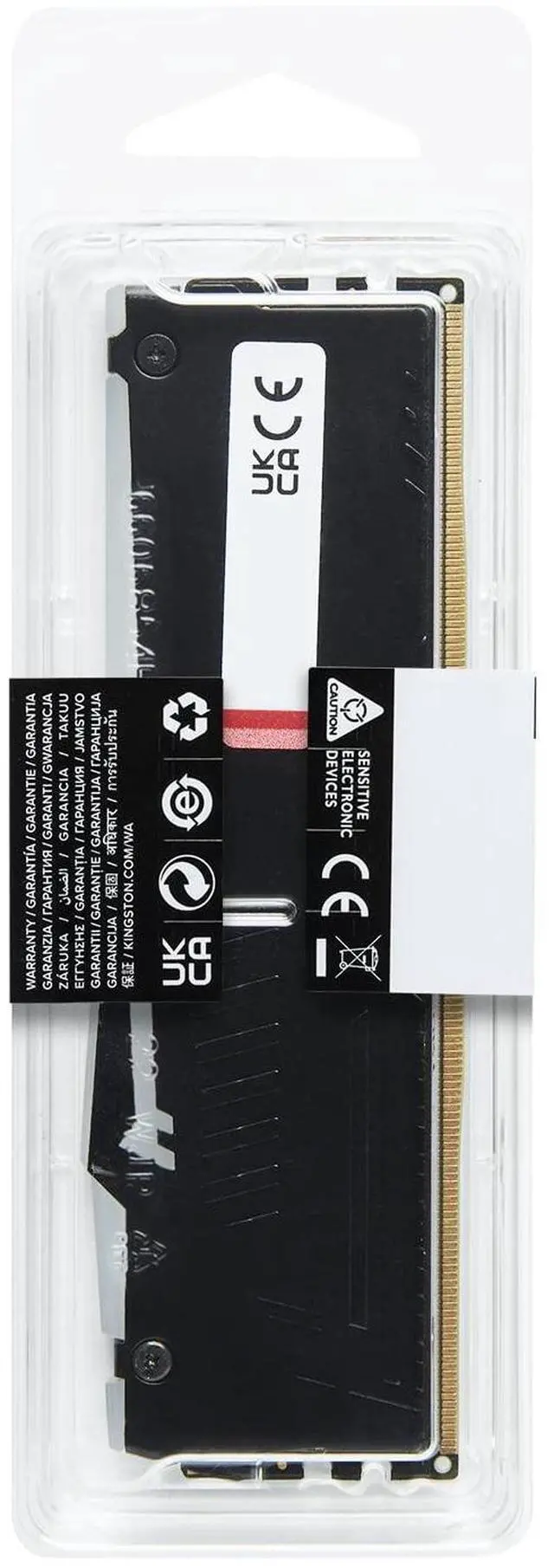 Alt view image 5 of 5 - Kingston Technology Fury Beast RGB 32GB 5200MT/s DDR5 CL40 DIMM Desktop Memory Single Module | Intel XMP 3.0 | Infrared Sync Technology | Overclocking Stability | KF552C40BBA-32