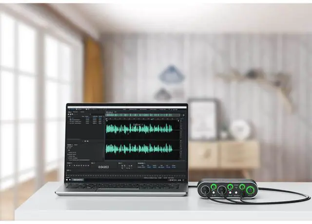 Alt view image 5 of 5 - Saramonic MV-Mixer 2-Channel 24-bit/192kHz Audio Interface for Mac & Windows with 2x XLR-1/4 Combo Inputs for Mic, Instrument & Line Signals (MV-MIXER)