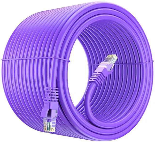 Main image of Maximm Cat 6 Ethernet Cable 250 Ft, 100% Pure Copper, Cat6 Cable LAN Cable, Internet Cable, Patch Cable and Network Cable - UTP (Purple) 250 Feet