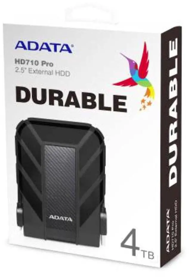 Alt view image 4 of 5 - ADATA HD710 Pro 4TB USB 3.1 IP68 Waterproof/Shockproof/Dustproof Ruggedized External Hard Drive, Black (AHD710P-4TU31-CBK)