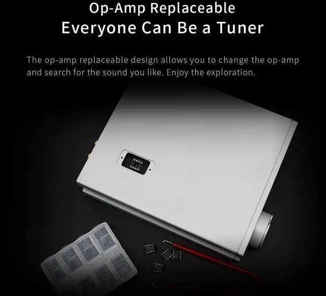 Alt view image 3 of 5 - aune X8 18th Anniversary Edition-BT DAC/Hi-Res 768k/32bit DSD512/Op-Amp Replaceable, FPGA, USB/Coax/Opt, Bluetooth5.1 aptX-HD LDAC/RCA Preamp&Line Out/TRS Out (Black - Bluetooth Version)