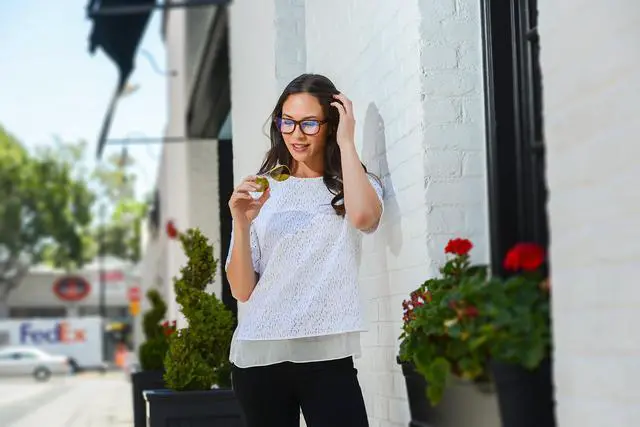 Alt view image 5 of 5 - Eagle Eyes STARR Computer Glasses - Digital Glasses with Attachable Polarized Clip-Ons