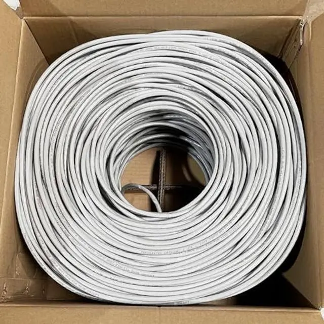 Alt view image 3 of 4 - Premiertek 1000Ft Cat6 23AWG UTP Solid 4-Pairs Network Ethernet LAN Cable Bulk Gray (CAT6-CCA-1KFT-GY)