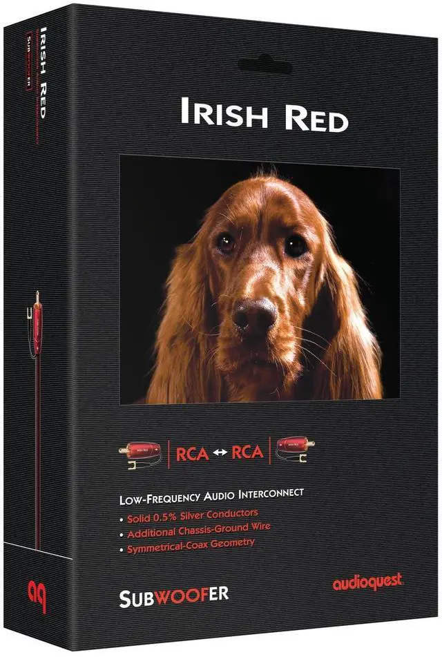 Alt view image 2 of 3 - AudioQuest 16m Irish Red RCA Low-Frequency Subwoofer Audio Interconnect - CL3/FT4 PVC