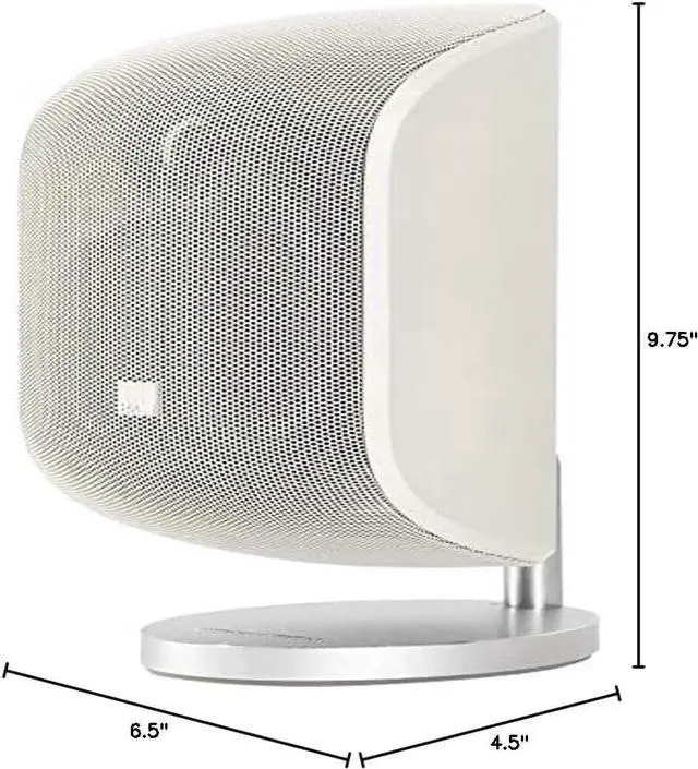 Alt view image 2 of 2 - Bowers and Wilkins M-1 Satellite Speaker (1 Count) 4" Glass Fiber Midrange, 1" Aluminum Dome Tweeter, Use as Stereo Speaker or Center Channel in Your Surround Sound System, Matte White (Single)