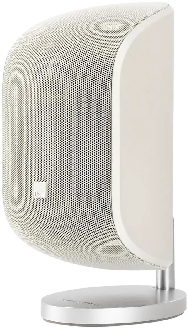 Main image of Bowers and Wilkins M-1 Satellite Speaker (1 Count) 4" Glass Fiber Midrange, 1" Aluminum Dome Tweeter, Use as Stereo Speaker or Center Channel in Your Surround Sound System, Matte White (Single)