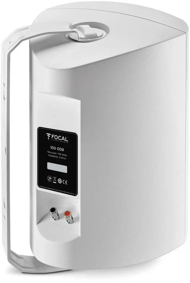 Alt view image 4 of 5 - Focal 100 OD8 8" Outdoor Loudspeaker, IP66 Rated - White