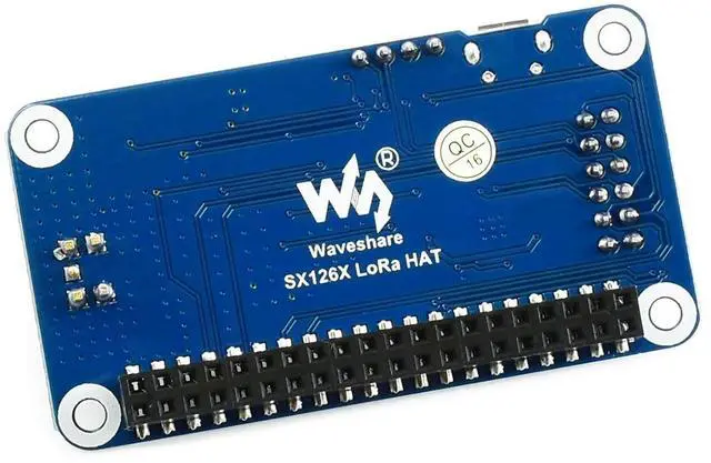 Alt view image 4 of 5 - Waveshare SX1262/SX1268 LoRa HAT, Compatible with Raspberry Pi 5/4B/3B/Zero/Zero W/Zero 2W/Pico/Pico W/Pico WH, UART Interface, SX1262 915M LoRa HAT