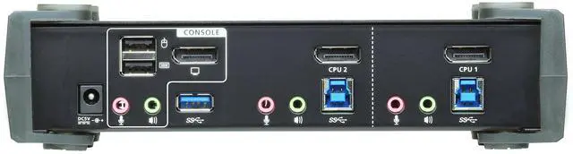 Alt view image 3 of 3 - ATEN CS1922 2-Port USB 3.0 4K DisplayPort KVMP Switch (Cables Included)