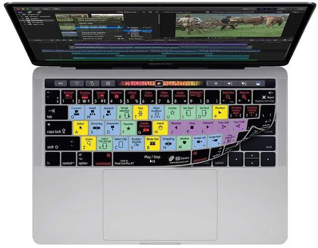 Main image of KB Covers Final Cut Pro X QWERTY Keyboard Cover with MacBook Pro Touch Bar (Late 2016) 19116