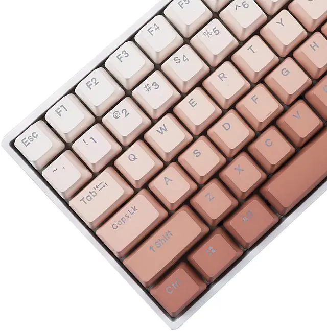 Main image of YMDK 108 122 Double Shot Backlit Blush Keycaps PBT Shine Through OEM Profile Keycap for MX Mechaniccal Keyboard 61 68 84 87 104
