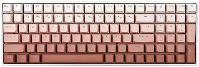 Alt view image 5 of 5 - YMDK 108 122 Double Shot Backlit Blush Keycaps PBT Shine Through OEM Profile Keycap for MX Mechaniccal Keyboard 61 68 84 87 104