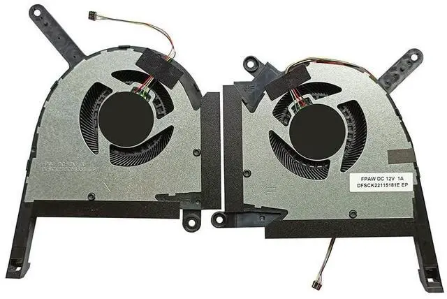 Alt view image 2 of 3 - PYDDIN (1 Pair) New CPU GPU Cooling Fans Intended for ASUS TUF Gaming (2022) FX507ZM FX507ZM-ES74 FX507ZR FA507RM FA507RR FX707ZM FX707ZR RTX 3060 3070 3070ti Series DC12V