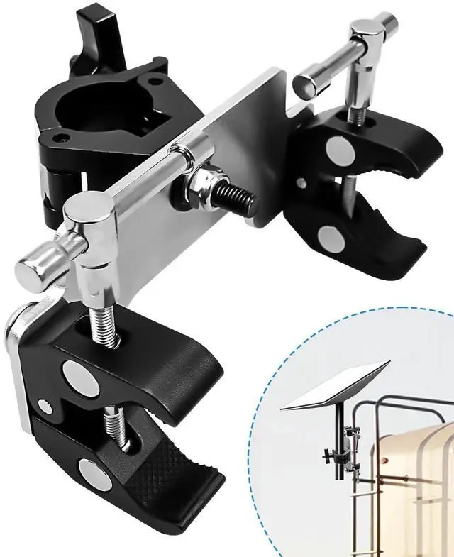 Main image of Portable Heavy Duty Metal Mounting Kit Compatible with Starlink for RV and Roof Pipe Adapter, Ideal Accessories for Camper