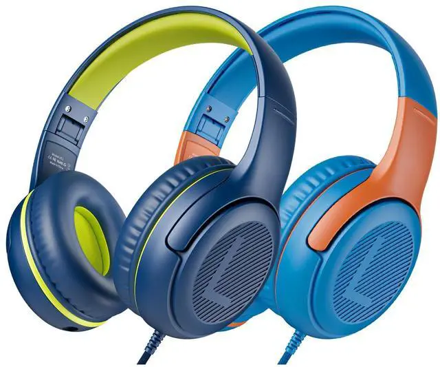 Main image of awatrue Kids Headphones Wired Toddler Headphones with Microphone, Over-Ear Headphones, 85/94dB Volume-Limiting, 3.5mm Jack, Foldable On-Ear Design - Safe & Comfortable for Learning BRBO