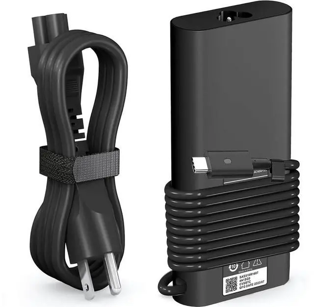 Main image of 130W USB C Laptop Charger for Dell Laptop Charger Type C Slim AC Power Cord for Dell Precision 5550 5560 5570 5750 3560 XPS 15 9500 9575, XPS 17, Latitude 7410 7310 Dell USB C