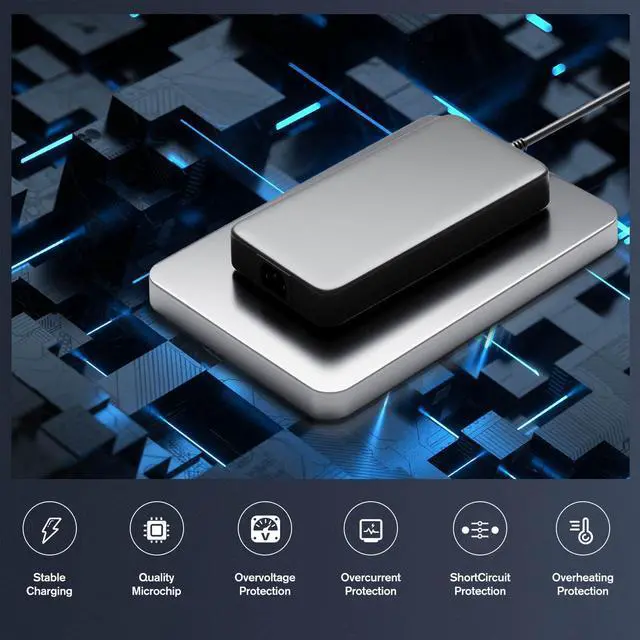 Alt view image 3 of 5 - Slim 240W AC Adapter Charger for PA-9E DELL Alienware 13 15 17 M17x M18x X51 M15 M17 Area-51m R2 G3 G5 G7 Precision M6800 M6700 M6600 M6500 M6400 GA240PE1-00 J211H U896K Laptop Power Supply Cord