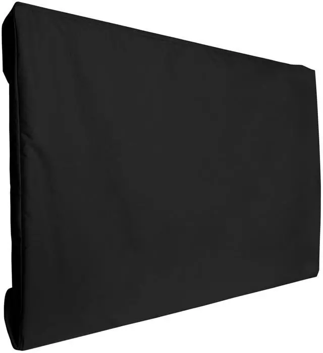 Alt view image 2 of 5 - Covermates Outdoor Full TV Cover  Various Sizes, Heavy-Duty Polyester, Weatherproof, Dustproof, Remote Pocket, Outdoor TV Covers, 65-68 Inch Screen Size, Ripstop Black