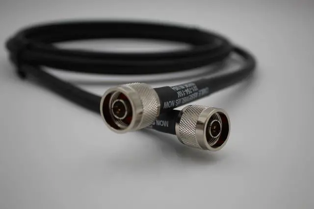 Alt view image 2 of 5 - Cable Assemblies Now-Times Microwave Cable-20 feet LMR400 Coaxial Cable - N-Male to N-Male for Ham/CB/Two-Way Radios, Wireless LAN Devices, WiFi Radios, RF Voice/Data/Video