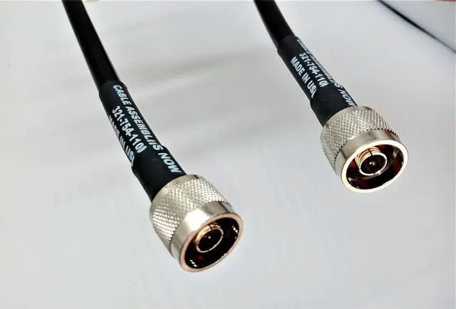 Main image of Cable Assemblies Now-Times Microwave Cable-20 feet LMR400 Coaxial Cable - N-Male to N-Male for Ham/CB/Two-Way Radios, Wireless LAN Devices, WiFi Radios, RF Voice/Data/Video