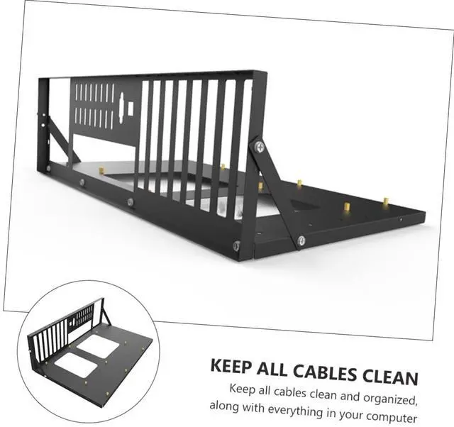 Alt view image 2 of 5 - Mikikit Motherboard Holder Rig Case Motherboard Shelf Rig Case Mining Stackable Frame Accessories Computer Shell Cold Rolled Steel Plate