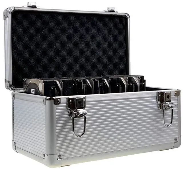 Main image of 2.5" / 3.5" IDE SATA HDD Aluminum & EVA Protection SuitcaseSuitcase for 8 x 3.5 & 6 x 2.5 inch Hard Drive