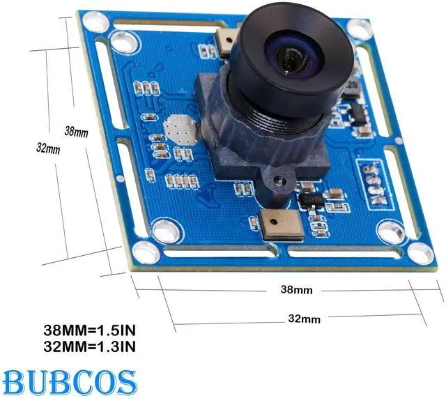 Alt view image 3 of 5 - BUBCOS Camera Module Imx323 Sensor 2.0 Cmos Sensor Low Light H. 264 Lightburn Camera with Microphone, 0.01lux OTG Uvc Plug & Play Free Drive for Raspberry Pi Camera