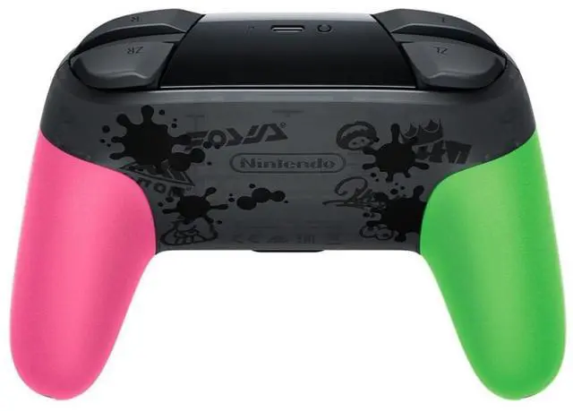 Alt view image 3 of 4 - Nintendo Digital Downloads/Gametrust Nintendo Switch Pro Controller Splatoon 2 Edition - Nintendo Switch