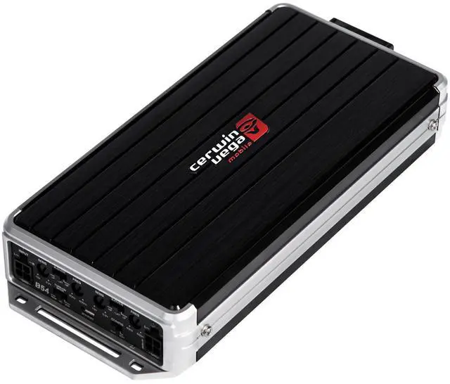 Main image of Cerwin-Vega Mobile B54 Stealth Bomber Mini Class D Amp (B54, 4 Channels, 1,200 Watts)