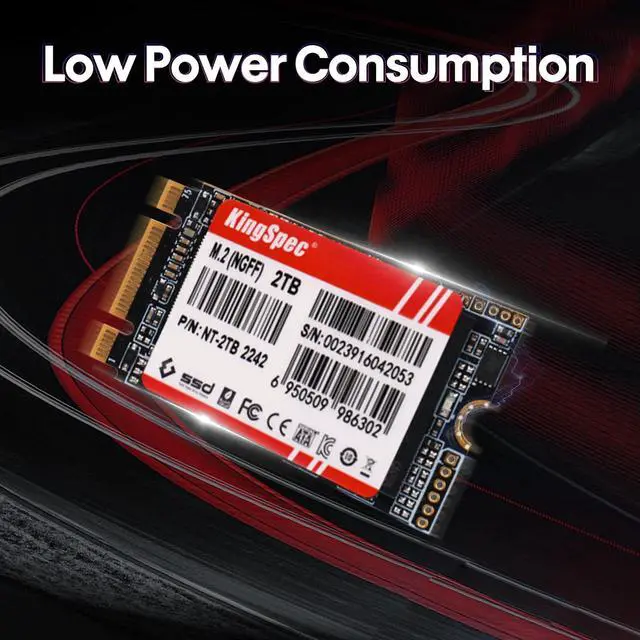 Alt view image 4 of 5 - KingSpec NT Seriese 2TB M.2 2242 SATA SSD,Sata3 6Gb/s Internal Solid State Drive, for Ultrabook & Laptop & Desktop