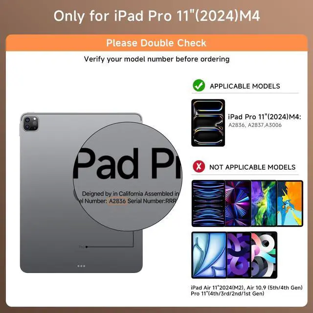 Alt view image 2 of 5 - Tiaota Transparent Case with Keyboard for 2024 iPad Pro 11-inch (M4),with 7-Color Backlit Wireless Keyboard, 360°Rotatable Protective Case Multi-Touch Trackpad,with Pencil Holder,with Shortcuts,White