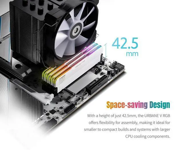 Alt view image 5 of 5 - KLEVV Urbane V RGB DDR5 48GB (2x24GB) 6400MHz CL32 SK Hynix A-Die 1.35V Gaming Desktop Ram Memory XMP 3.0 / AMD Expo Ready (KD5KGUD80-64A320M)