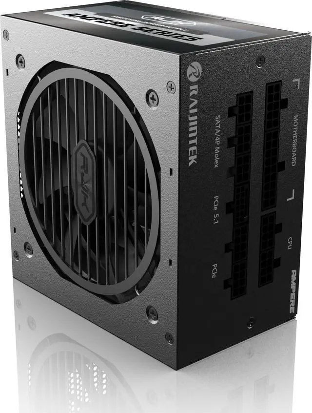 Alt view image 4 of 5 - Raijintek Ampere 1000, 80PLUS Platinum, ATX3.1, 1000W, Full Modular Power Supply, 5 Years Warranty, Black (0R30B00013)