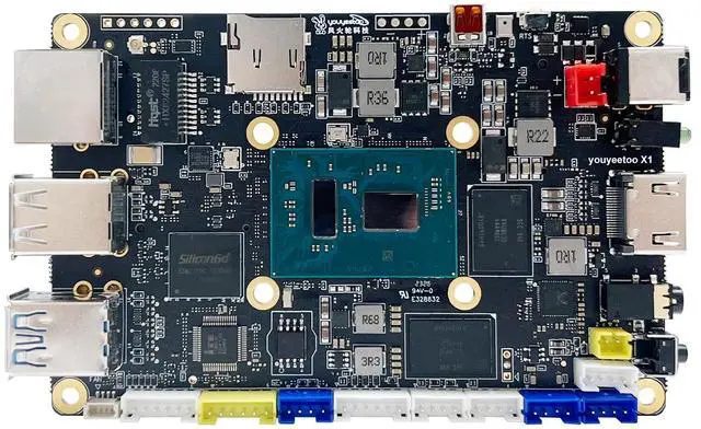 Main image of youyeetoo X1 - N5105 x86 Windows Linux Single Board Computer - Mini PC - Dual 4K Media Server- Dual M.2 Slots Support 2280 NVMe mSATA SSD/WiFi 6 Moudle - PCIE 3.0,NFC (X1(8GB RAM+256GB eMMC))