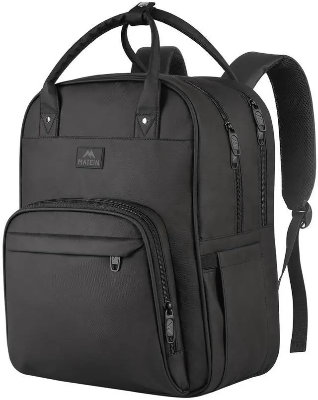 Alt view image 5 of 5 - MATEIN Rolling Laptop Bag, Mens Large Briefcase with Big Wheels, Nurse Backpack, 17 Inch Extra Large Waterproof Laptop Backpack with Removable Organizer