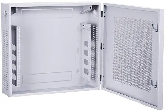 Alt view image 2 of 5 - Kenuco Heavy Duty 16 Gauge Steel DVR Security Lockbox Swing Open Top 24'' x 21'' x 7'' - (White)