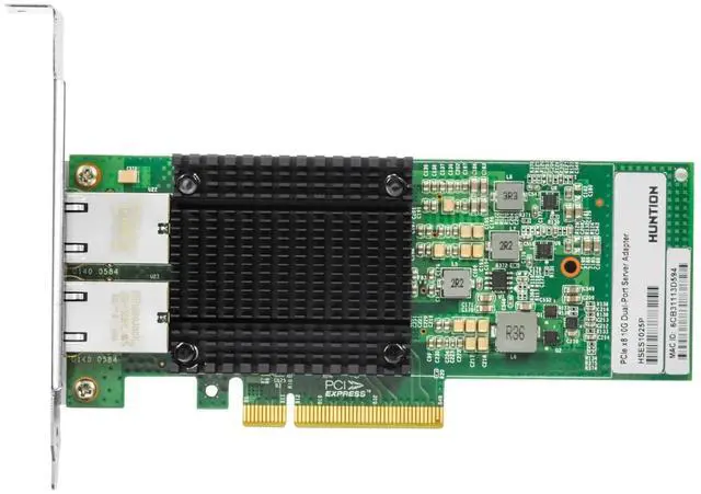 Alt view image 2 of 5 - 10Gb PCI-E NIC Network Card for Intel X550-T2, Dual RJ45 Port, With X550 Controller, 10G PCI Express LAN Adapter Support Windows Server/Linux/VMware