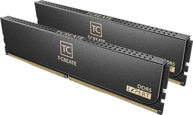Main image of TEAMGROUP T-Create Expert Overclocking 10L CL40 DDR5 64GB Kit (2 x 32GB) 6400MHz (PC5-51200) Intel XMP 3.0 & AMD Expo Compatible Desktop Memory Module Ram Black - CTCED564G6400HC40BDC01