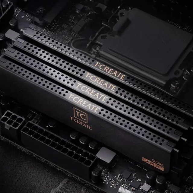 Alt view image 3 of 5 - TEAMGROUP T-Create Expert Overclocking 10L CL40 DDR5 64GB Kit (2 x 32GB) 6400MHz (PC5-51200) Intel XMP 3.0 & AMD Expo Compatible Desktop Memory Module Ram Black - CTCED564G6400HC40BDC01