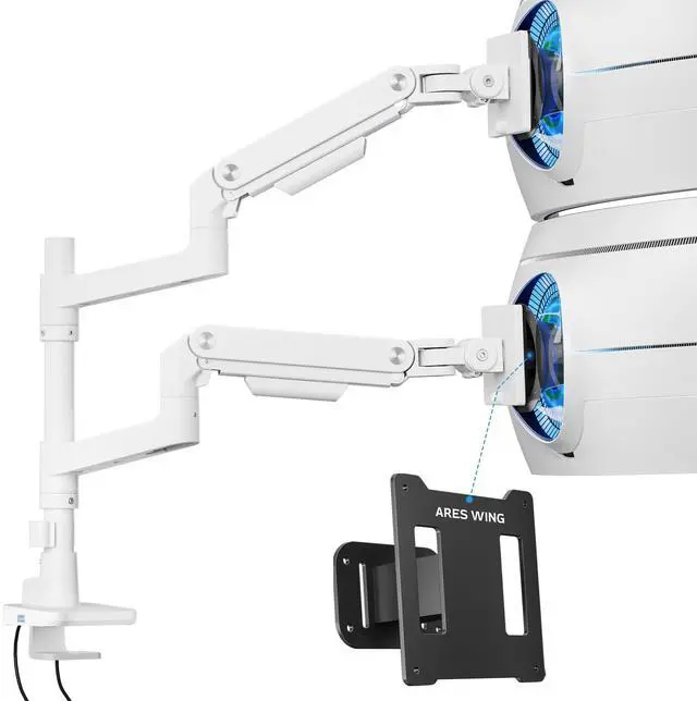 Main image of ARES WING Dual Monitor Arm & VESA Adapter for Samsung Neo G9, G65B, G70A, G75T, G85NB, CRG9, CHG9, CHG90, and Odyssey G9 Monitors
