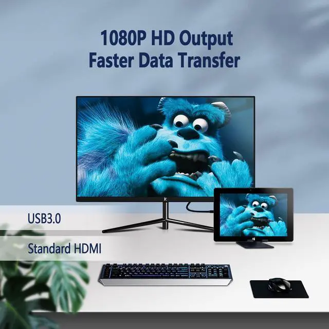 Alt view image 4 of 5 - 10.1" Windows 11 Tablet PC, Dual-Core CPU Windows Tablets, Ultra Slim 2 in 1 Tablet - 2.4/5G WIFI/4.2 BT/1280*800 Full HD/6GB RAM 64GB ROM Storage/4000mAh/Mini HDMI/USB-C/USB 3.0/2MP+5MP Camera