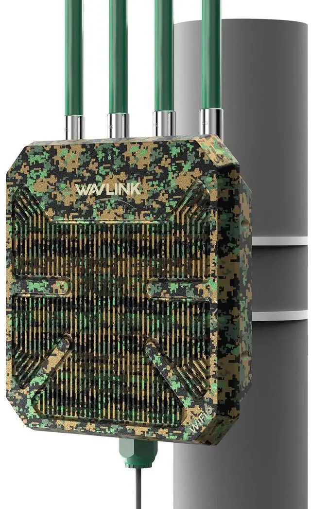 Main image of WAVLINK Outdoor WiFi Extender AX1800 with PoE Powered, IP67 Weatherproof, High-gain Antennas, Dual Band Long Range WiFi Extender for Farm, Courtyard, Factory, Campsite, Gazebo