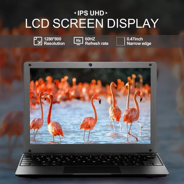 Alt view image 2 of 5 - G-Anica 10.1" Ultral Light Laptop Computer, Quad Core Powered by Android 12.0, Portable Netbook Computer with WiFi, Webcam and Bluetooth, Mini Laptop with Bag, Mouse, and Mouse Pad for Kids&Adults